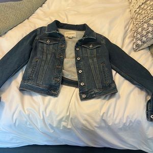 Denim cropped jacket
